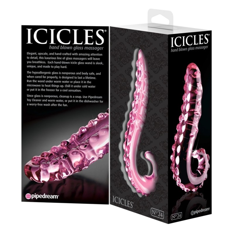 Icicles - Zakrzywione Szklane Dildo Idealne Do Masażu